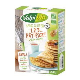 Mix spécial-crêpes-gaufres sans gluten BIO - VALPIBIO (200g) lppr 0.45€