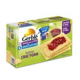 Toasts sans gluten riz-mais CRACFORM - GERBLE (250g) cpam 1.20e