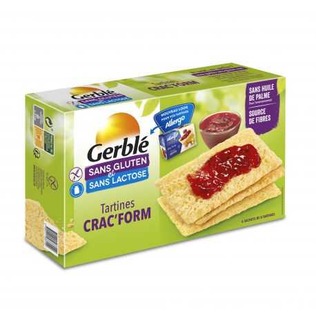 Toasts sans gluten riz-maïs CRACFORM - GERBLE (250g) lppr 1.20€