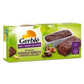 Brownies choco-noisette sans gluten X4 - GERBLE (150g) cpam 1.91e