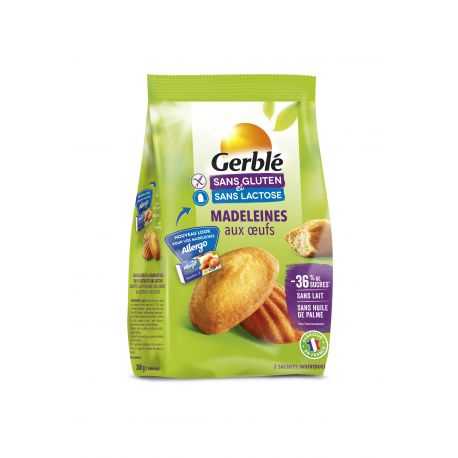 Madeleines aux oeufs sans gluten - GERBLE (200g) lppr 2.54€