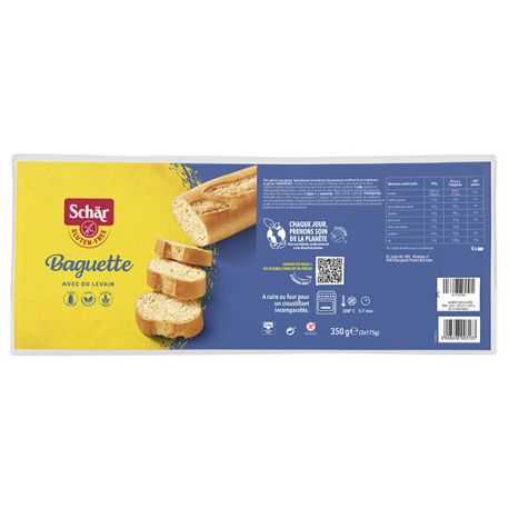 Baguettes longues sans gluten X2 - SCHAR (350g) lppr 1.68€