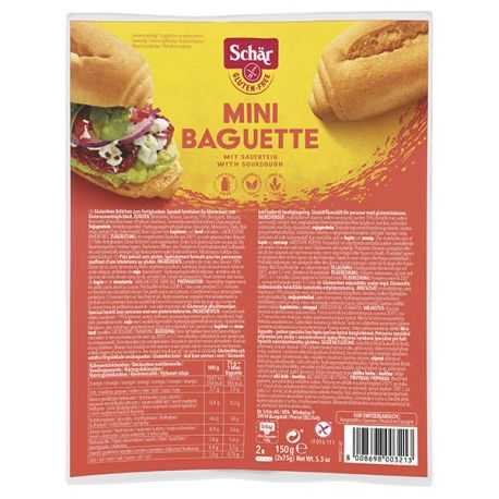 Mini-baguettes sans gluten X2 - SCHAR (150g) lppr 0.72€
