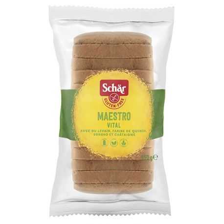 Pain sans gluten aux graines VITAL - SCHAR (350g) lppr 1.68€