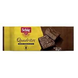 Gaufrettes cacao sans gluten QUADRITOS - SCHAR (40g) lppr 0.51€