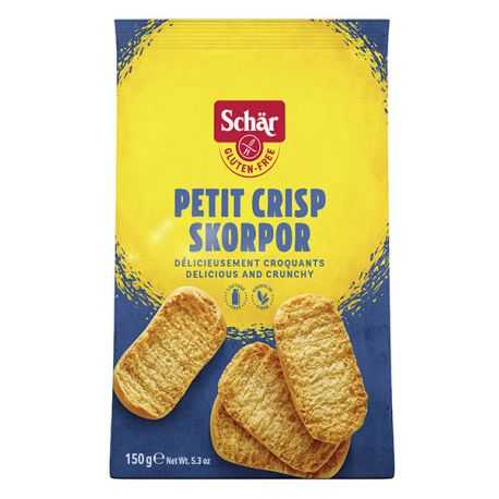 Petits grillés sans gluten CRISP-SCORPOR - SCHAR (150g) lppr 0.72€