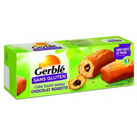 Petits cakes fourrés cacao-noisette sans gluten - GERBLE (210g) lppr 2.54€