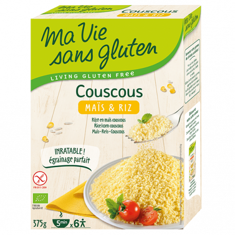 Couscous maïs-riz sans gluten BIO - MA-VIE-SG (375g) lppr 1.40€