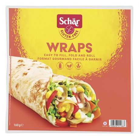 Galettes fines sans gluten X2 WRAPS - SCHAR (160g) lppr 0.72€