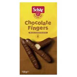 Biscuits nappés cacao sans gluten CHOCOLATE-FINGERS - SCHAR (150g) lppr 1.91€