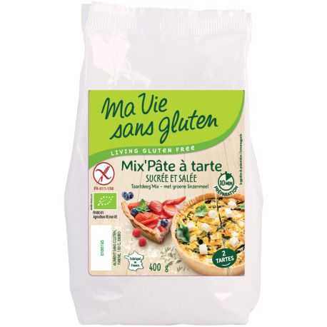 Mix pâte-à-tarte sans gluten BIO - MA-VIE-SG (400g) lppr 0.45€