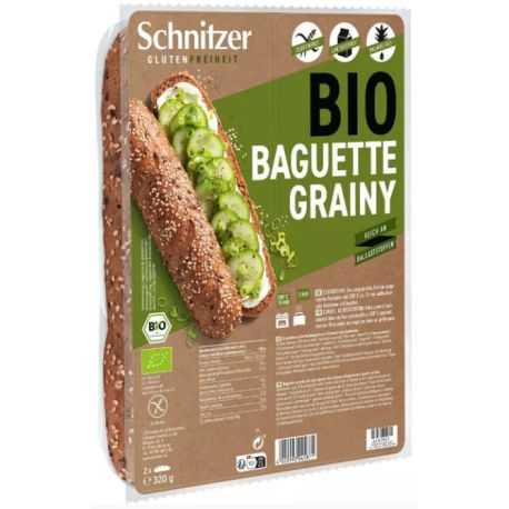 Baguette graines sans gluten BIO - SCHNITZER (320g) lppr 1.44€