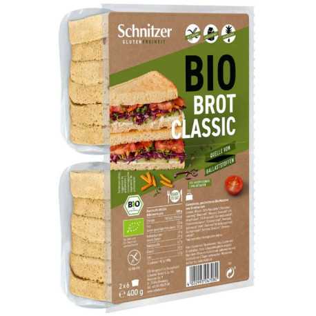 Pain de mie classic sans gluten BIO - SCHNITZER (400g) lppr 1.92€