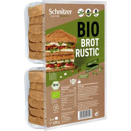 Pain de mie rustique sans gluten BIO - SCHNITZER (430g) lppr 1.92€