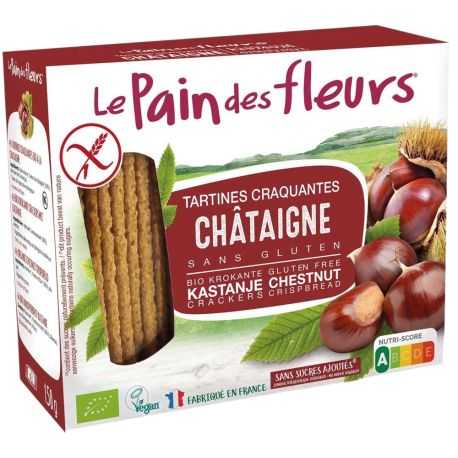 Toasts riz-châtaigne BIO - PAIN-des-FLEURS (150g) lppr 0.72€