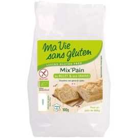 Mix pain-aux-graines sans gluten BIO - MA-VIE-SG (500g) cpam 2.25e