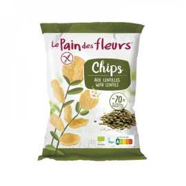Chips lentilles sans gluten BIO - PAIN-des-FLEURS (50g)