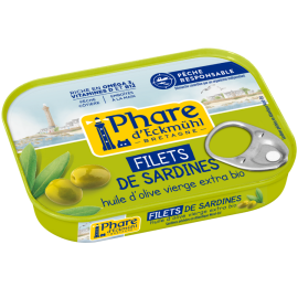 Filets de sardines huile d'olive BIO - ECKMUHL (100g)
