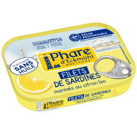 Filets de sardines marinade citronnée BIO - ECKMUHL (90g)