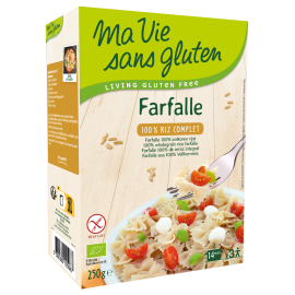 Farfalle riz-complet sans gluten BIO - MA-VIE-SG (250g) lppr 1.40€