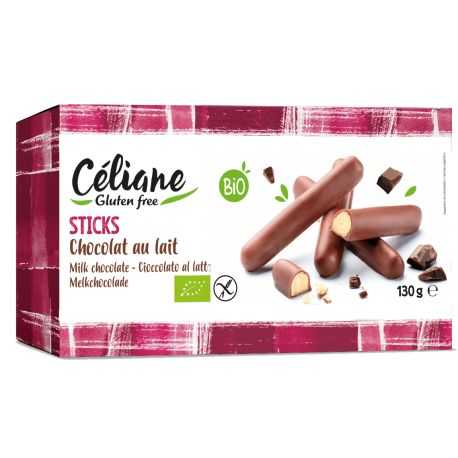 Batonnets choco-lait sans gluten BIO - CELIANE (130g) lppr 1.59€