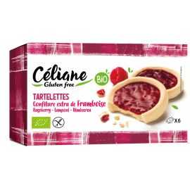 Tartelettes framboise sans gluten BIO - CELIANE (130g) cpam 1.59e