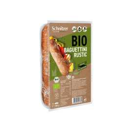 Mini-baguettes RUSTIC sans gluten X2 BIO - SCHNITZER (200g) cpam 0.96e