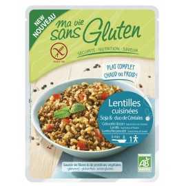 Plat sans gluten lentilles-soja-riz-sarrasin BIO - MA-VIE-SG (220g)